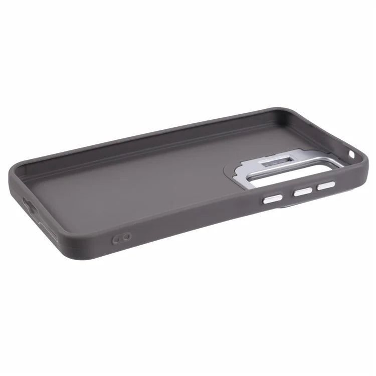 QH Series for Samsung Galaxy A25 5G (Global) (161.0 x 76.5 x 8.3mm) Case Camera Lens Kickstand Silicone Phone Cover
