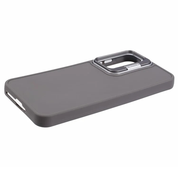 QH Series for Samsung Galaxy A25 5G (Global) (161.0 x 76.5 x 8.3mm) Case Camera Lens Kickstand Silicone Phone Cover