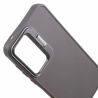 QH Series for Samsung Galaxy A25 5G (Global) (161.0 x 76.5 x 8.3mm) Case Camera Lens Kickstand Silicone Phone Cover
