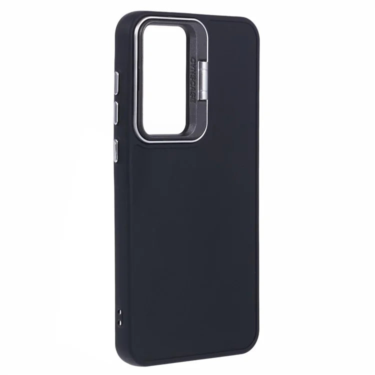 QH Series for Samsung Galaxy A25 5G (Global) (161.0 x 76.5 x 8.3mm) Case Camera Lens Kickstand Silicone Phone Cover