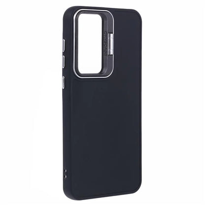 QH Series for Samsung Galaxy A25 5G (Global) (161.0 x 76.5 x 8.3mm) Case Camera Lens Kickstand Silicone Phone Cover