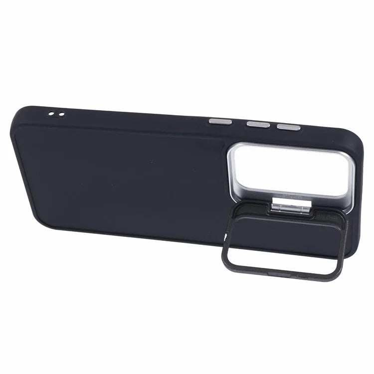 QH Series for Samsung Galaxy A25 5G (Global) (161.0 x 76.5 x 8.3mm) Case Camera Lens Kickstand Silicone Phone Cover