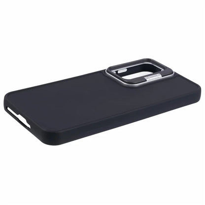 QH Series for Samsung Galaxy A25 5G (Global) (161.0 x 76.5 x 8.3mm) Case Camera Lens Kickstand Silicone Phone Cover