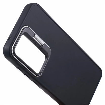 QH Series for Samsung Galaxy A25 5G (Global) (161.0 x 76.5 x 8.3mm) Case Camera Lens Kickstand Silicone Phone Cover