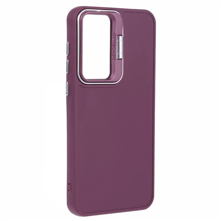 QH Series for Samsung Galaxy A25 5G (Global) (161.0 x 76.5 x 8.3mm) Case Camera Lens Kickstand Silicone Phone Cover