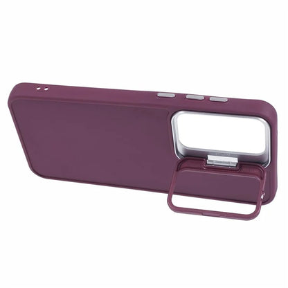 QH Series for Samsung Galaxy A25 5G (Global) (161.0 x 76.5 x 8.3mm) Case Camera Lens Kickstand Silicone Phone Cover