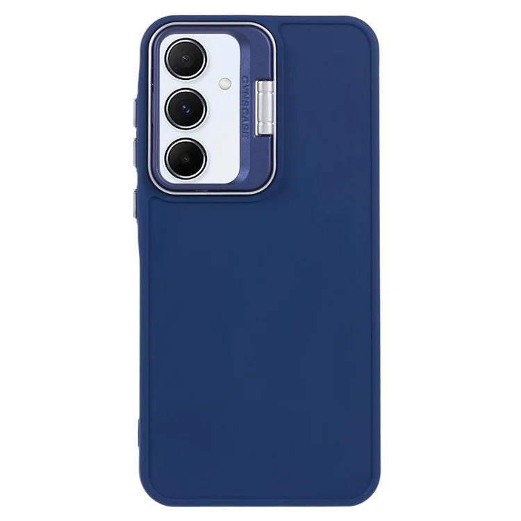 QH Series for Samsung Galaxy A25 5G (Global) (161.0 x 76.5 x 8.3mm) Case Camera Lens Kickstand Silicone Phone Cover