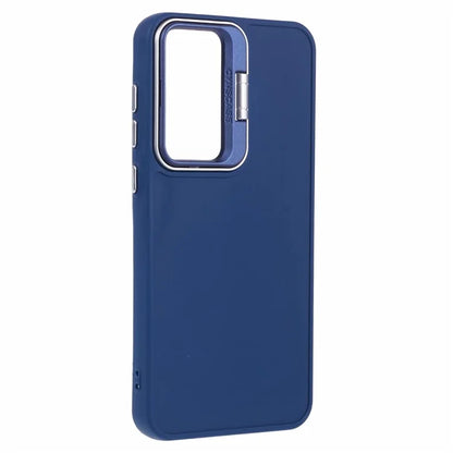 QH Series for Samsung Galaxy A25 5G (Global) (161.0 x 76.5 x 8.3mm) Case Camera Lens Kickstand Silicone Phone Cover