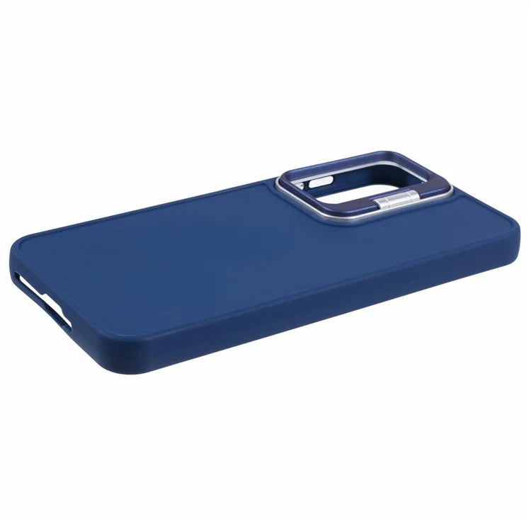 QH Series for Samsung Galaxy A25 5G (Global) (161.0 x 76.5 x 8.3mm) Case Camera Lens Kickstand Silicone Phone Cover