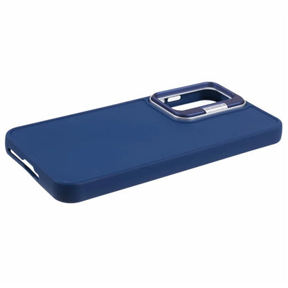 QH Series for Samsung Galaxy A25 5G (Global) (161.0 x 76.5 x 8.3mm) Case Camera Lens Kickstand Silicone Phone Cover