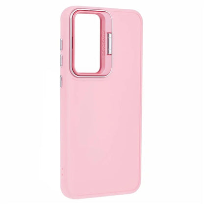 QH Series for Samsung Galaxy A25 5G (Global) (161.0 x 76.5 x 8.3mm) Case Camera Lens Kickstand Silicone Phone Cover