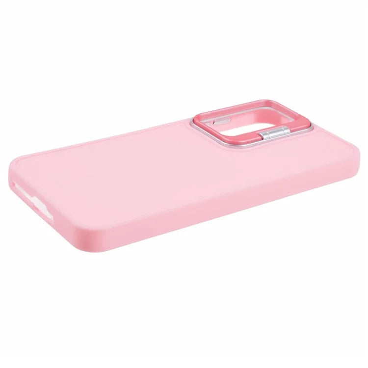 QH Series for Samsung Galaxy A25 5G (Global) (161.0 x 76.5 x 8.3mm) Case Camera Lens Kickstand Silicone Phone Cover