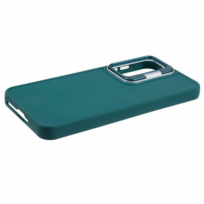 QH Series for Samsung Galaxy A25 5G (Global) (161.0 x 76.5 x 8.3mm) Case Camera Lens Kickstand Silicone Phone Cover