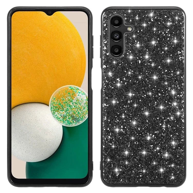 For Samsung Galaxy A55 5G Case TPU+PC Sequins Bling Phone Cover
