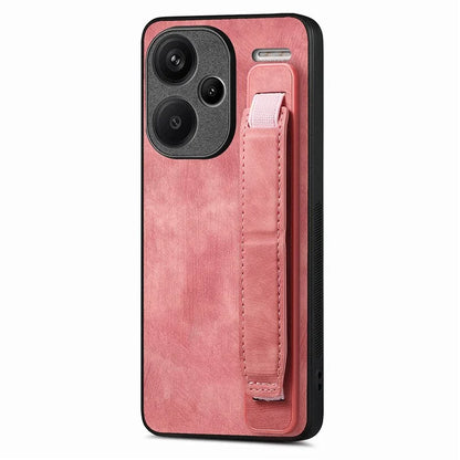 D11 For Xiaomi Redmi Note 13 Pro 5G / Poco X6 5G Case Wristband Design Leather+TPU Phone Cover