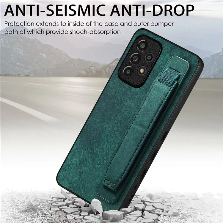 D11 For Samsung Galaxy A13 4G Case Card Slots Kickstand  PU Leather+TPU Phone Cover