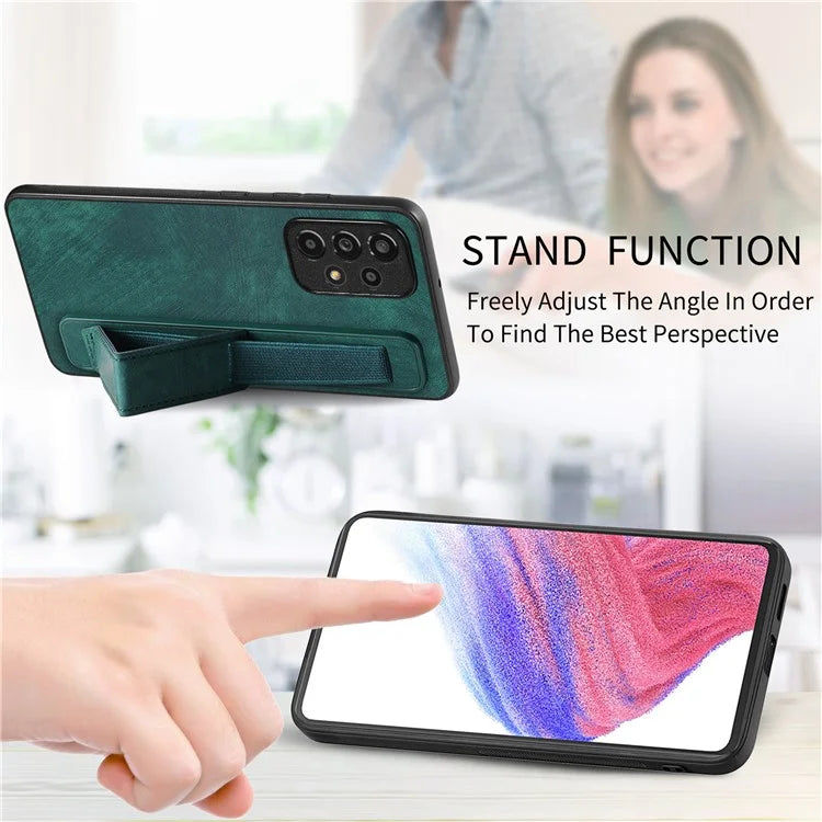 D11 For Samsung Galaxy A13 4G Case Card Slots Kickstand  PU Leather+TPU Phone Cover