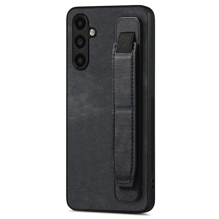 D11 For Samsung Galaxy S23 FE PU+TPU Phone Cover Retro Texture Kickstand Case