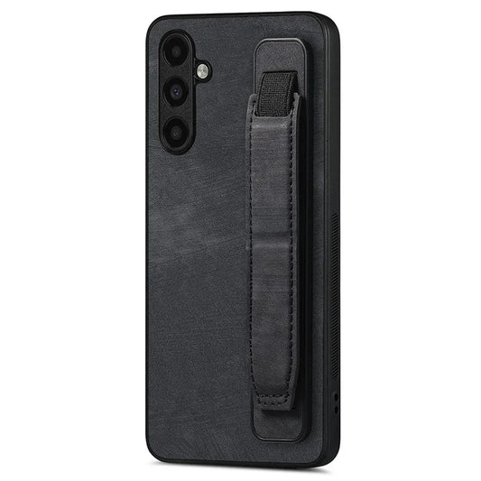D11 For Samsung Galaxy S23 FE PU+TPU Phone Cover Retro Texture Kickstand Case