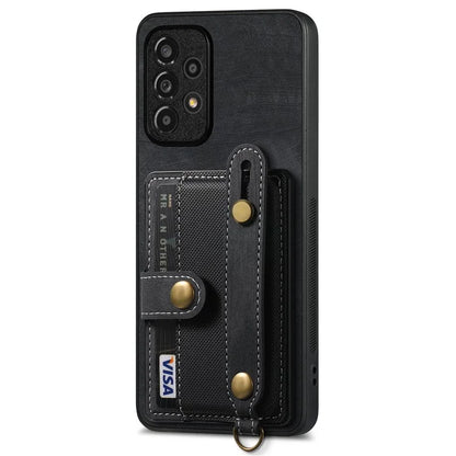 D9 For Samsung Galaxy A53 5G Case PU Leather+PC+TPU Anti-slip Phone Cover with Card Holder