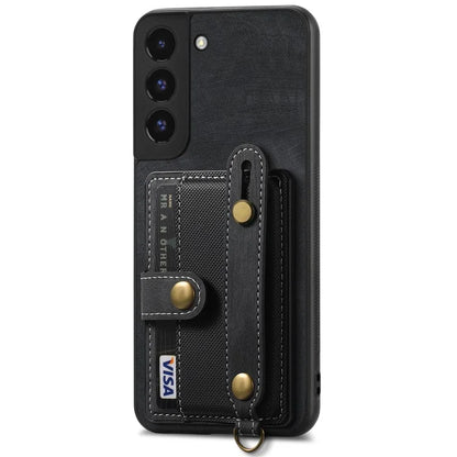 D9 For Samsung Galaxy A13 4G Case PU Leather Non-slip Finger Holder Strap Back Cover