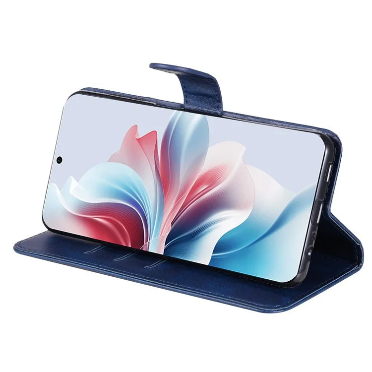 For Oppo Reno11 F 5G / F25 Pro 5G Case Zipper Pocket Calf Texture Leather Wallet Phone Cover