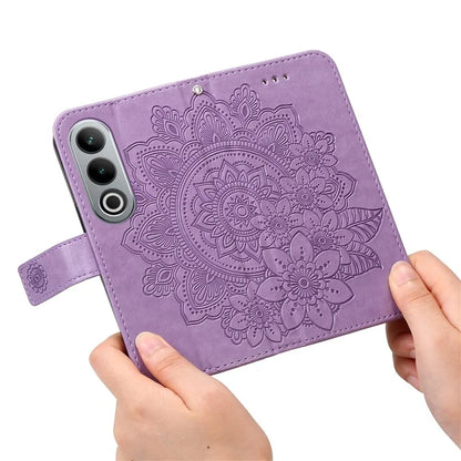 For OnePlus Ace 3V 5G Cell Phone Stand Case Imprinted Flower Pattern Wallet Cover