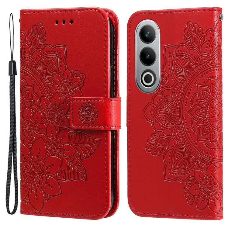 For OnePlus Ace 3V 5G Cell Phone Stand Case Imprinted Flower Pattern Wallet Cover