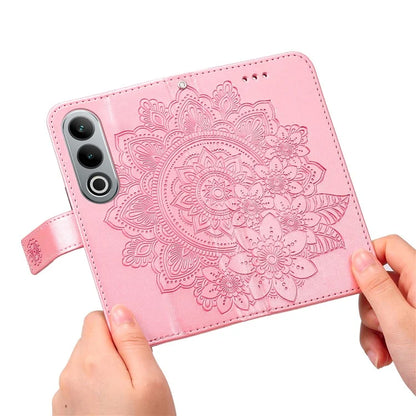 For OnePlus Ace 3V 5G Cell Phone Stand Case Imprinted Flower Pattern Wallet Cover