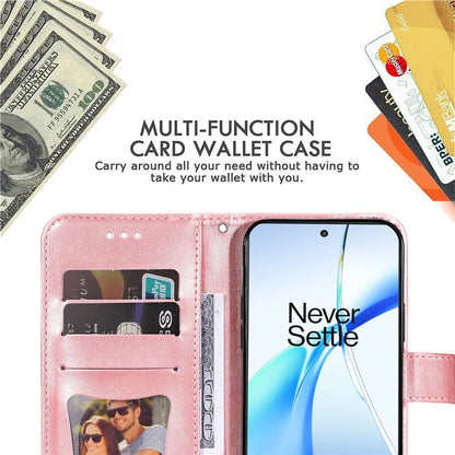 For OnePlus Ace 3V 5G Cell Phone Stand Case Imprinted Flower Pattern Wallet Cover
