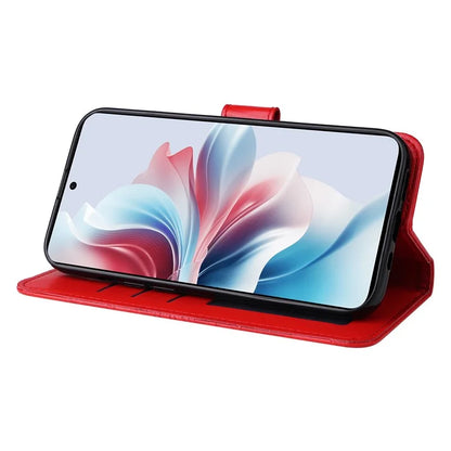 For Oppo Reno11 F 5G / F25 Pro 5G Phone Case Imprinted PU Leather Wallet Stand Anti-shock Cover