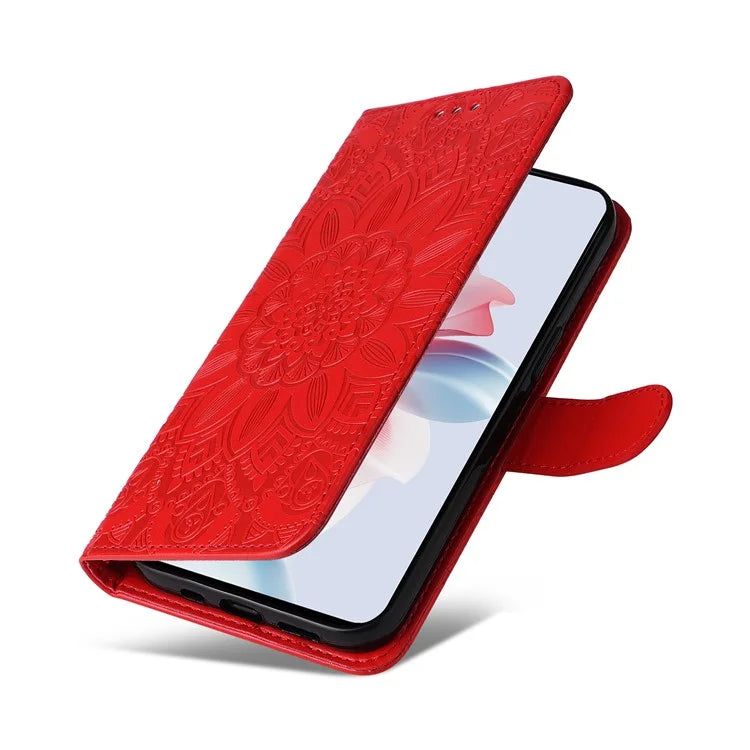 For Oppo Reno11 F 5G / F25 Pro 5G Phone Case Imprinted PU Leather Wallet Stand Anti-shock Cover