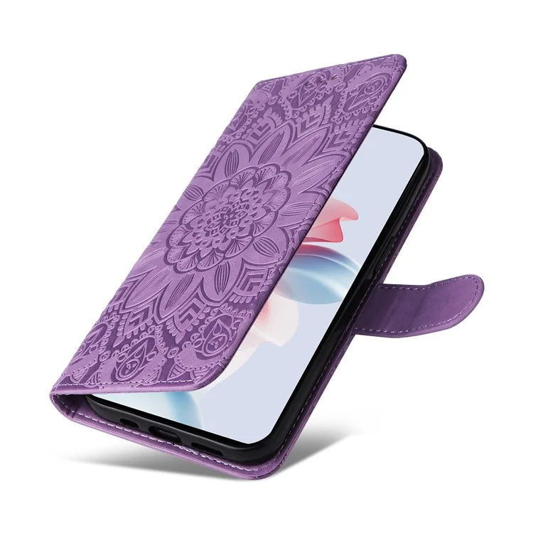For Oppo Reno11 F 5G / F25 Pro 5G Phone Case Imprinted PU Leather Wallet Stand Anti-shock Cover