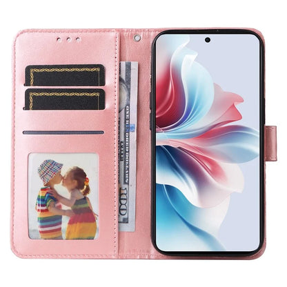 For Oppo Reno11 F 5G / F25 Pro 5G Phone Case Imprinted PU Leather Wallet Stand Anti-shock Cover