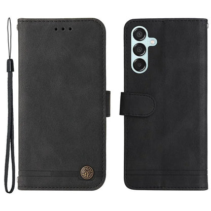 For Samsung Galaxy M15 5G / F15 5G Wallet Case Skin-touch Feel Leather Phone Cover