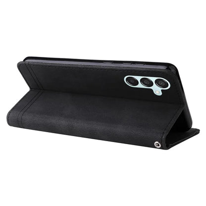 For Samsung Galaxy M15 5G / F15 5G Wallet Case Skin-touch Feel Leather Phone Cover
