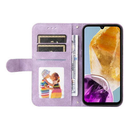 For Samsung Galaxy M15 5G / F15 5G Wallet Case Skin-touch Feel Leather Phone Cover