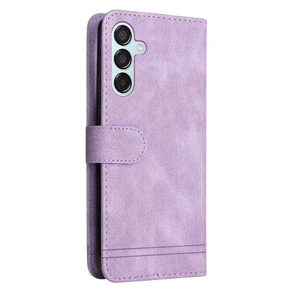 For Samsung Galaxy M15 5G / F15 5G Wallet Case Skin-touch Feel Leather Phone Cover