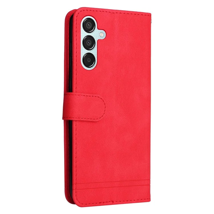 For Samsung Galaxy M15 5G / F15 5G Wallet Case Skin-touch Feel Leather Phone Cover
