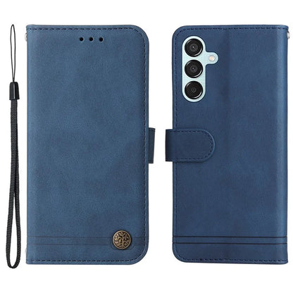 For Samsung Galaxy M15 5G / F15 5G Wallet Case Skin-touch Feel Leather Phone Cover