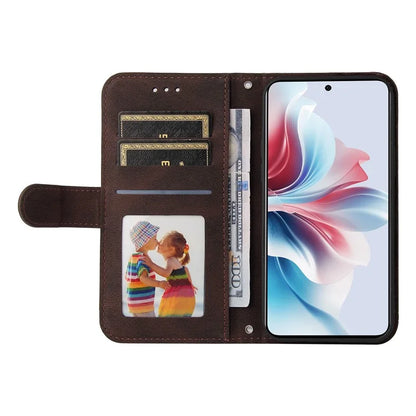 For Oppo Reno11 F 5G / F25 Pro 5G Magnetic Case PU Leather Flip Stand Phone Cover