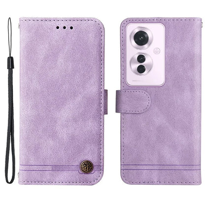 For Oppo Reno11 F 5G / F25 Pro 5G Magnetic Case PU Leather Flip Stand Phone Cover