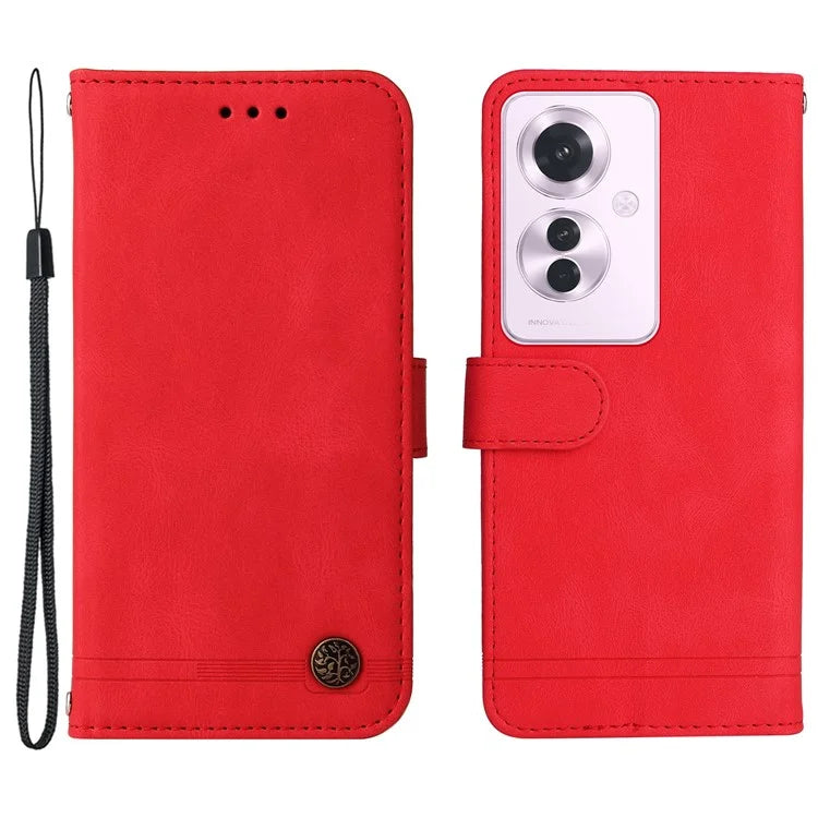 For Oppo Reno11 F 5G / F25 Pro 5G Magnetic Case PU Leather Flip Stand Phone Cover