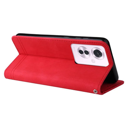 For Oppo Reno11 F 5G / F25 Pro 5G Magnetic Case PU Leather Flip Stand Phone Cover