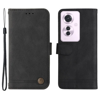 For Oppo Reno11 F 5G / F25 Pro 5G Magnetic Case PU Leather Flip Stand Phone Cover