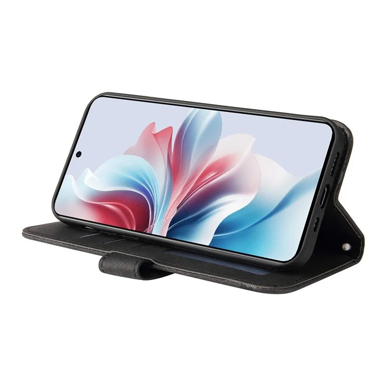 For Oppo Reno11 F 5G / F25 Pro 5G Magnetic Case PU Leather Flip Stand Phone Cover