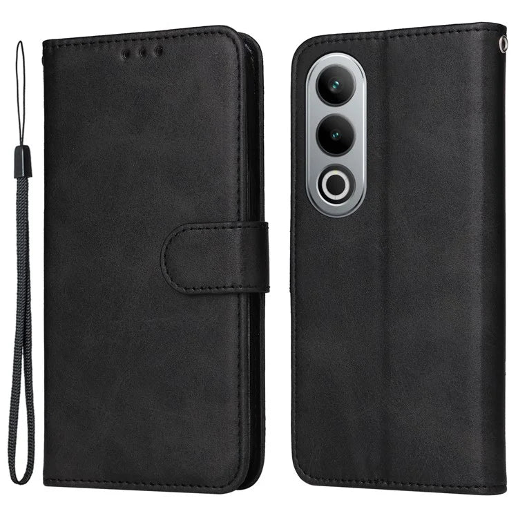 For OnePlus Ace 3V 5G Case PU Leather 3 Card Slots Wallet Calf Texture Phone Cover
