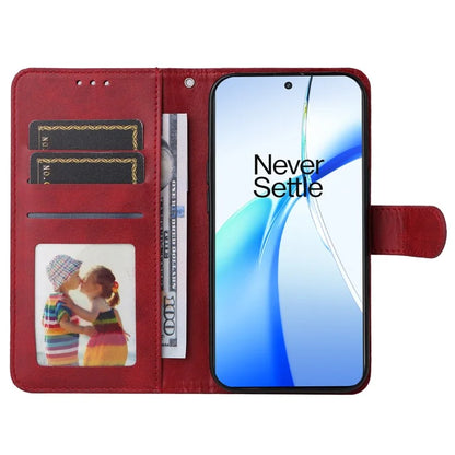 For OnePlus Ace 3V 5G Case PU Leather 3 Card Slots Wallet Calf Texture Phone Cover