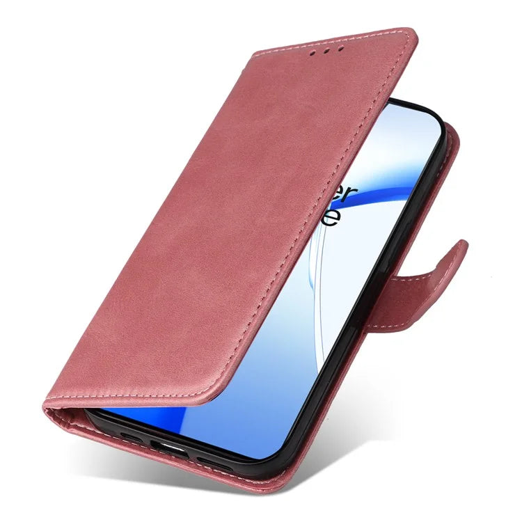 For OnePlus Ace 3V 5G Case PU Leather 3 Card Slots Wallet Calf Texture Phone Cover