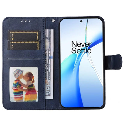 For OnePlus Ace 3V 5G Case PU Leather 3 Card Slots Wallet Calf Texture Phone Cover